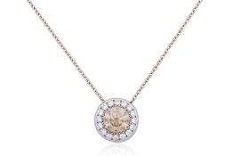 A DIAMOND PENDANT NECKLACE BY KASHIKEY