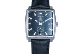 TAG HEUER - A STAINLESS STEEL 'MONACO CALIBRE 6' AUTOMATIC WRISTWATCH [FULL SET]