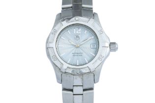 TAG HEUER - A STAINLESS STEEL '2000 SERIES' LADIES AUTOMATIC WRISTWATCH