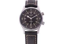LONGINES - A STAINLESS STEEL 'LEGEND DIVER - 'NO DATE' AUTOMATIC WRISTWATCH