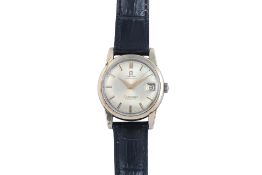 OMEGA - A GOLD-PLATED STAINLESS STEEL 'SEAMASTER CALENDAR' AUTOMATIC WRISTWATCH
