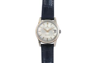 OMEGA - A GOLD-PLATED STAINLESS STEEL 'SEAMASTER CALENDAR' AUTOMATIC WRISTWATCH