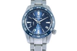 GRAND SEIKO - A STAINLESS STEEL 'SPRING DRIVE GMT' WRISTWATCH [FULL SET]
