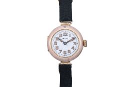 ROLEX - A 9K GOLD LADIES MANUAL WINDING COCKTAIL DRESS WRISTWATCH
