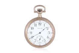 WALTHAM - A GOLD PLATED POCKET WATCH