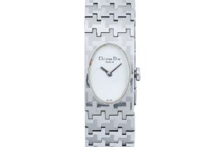 CHRISTIAN DIOR - A STAINLESS STEEL 'MISS DIOR' QUARTZ BRACELET WRISTWATCH