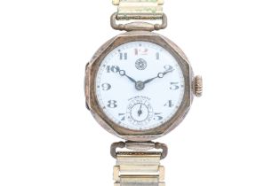 ROSKOPF - A GOLD-PLATED PATENT MANUAL WINDING WRISTWATCH