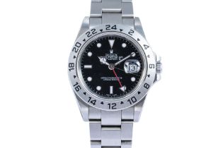 ROLEX – A STAINLESS STEEL 'EXPLORER II' DUAL-TIME AUTOMATIC WRISTWATCH [FULL SET]