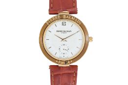 PIERRE BALMAIN - A GOLD-PLATED ULTRA-THIN 'HAUTE ELEGANCE' QUARTZ WRISTWATCH