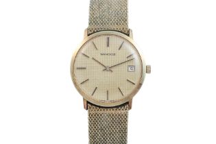 SANDOZ - A GOLD-PLATED MANUAL WINDING BRACELET WRISTWATCH