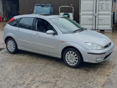 02/02 FORD FOCUS GHIA 1596cc 5 Spd Manual Petrol 5 Dr H/Back (Silver), WX02KXP