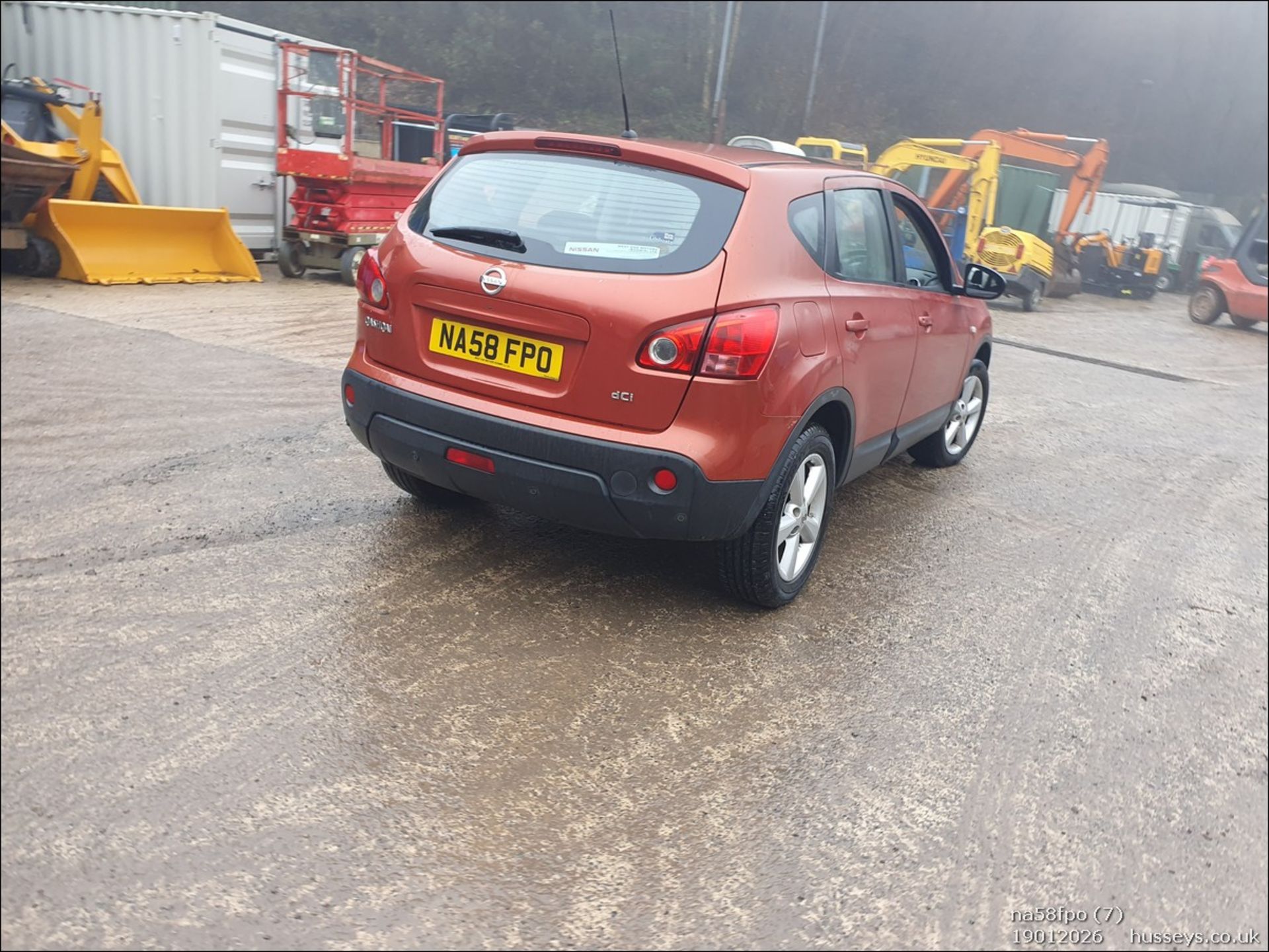 08/58 NISSAN QASHQAI HATCHBACK ORANGE 1461CC MANUAL DIESEL NA58FPO - Image 7 of 42