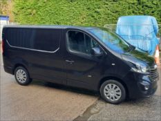 18/18 VAUXHALL VIVARO 2700 SPORTIVE CDTI 1598cc 6 Speed Manual Diesel Panel Van Black 145k DU18HFG