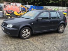 02/52 VOLKSWAGEN GOLF GT TDI 1896cc 6 Spd Manual Diesel 5 Dr H/Back (Black, 200k) HJ52AHF