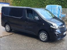 19/19 VAUXHALL VIVARO 2700 SPORT CDTI BT 1598cc 6 Speed Manual Diesel Panel Van Black 161k WP19VUS