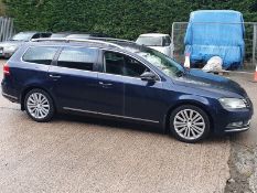 11/61 VOLKSWAGEN PASSAT SPORT BLUEMOTN TEC 1968cc 6 Spd Manual Diesel Estate (Blue, 175k) VN61PHO