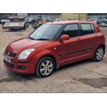 08/08 SUZUKI SWIFT GLX 5DR 1490cc 5 Spd Manual Petrol 5 Dr H/Back (Orange), HJ08XNM