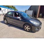10/10 PEUGEOT 207 VERVE 1560CC 5 SPEED MANUAL DIESEL BLACK 5 DOOR HATCHBACK WL10CDK