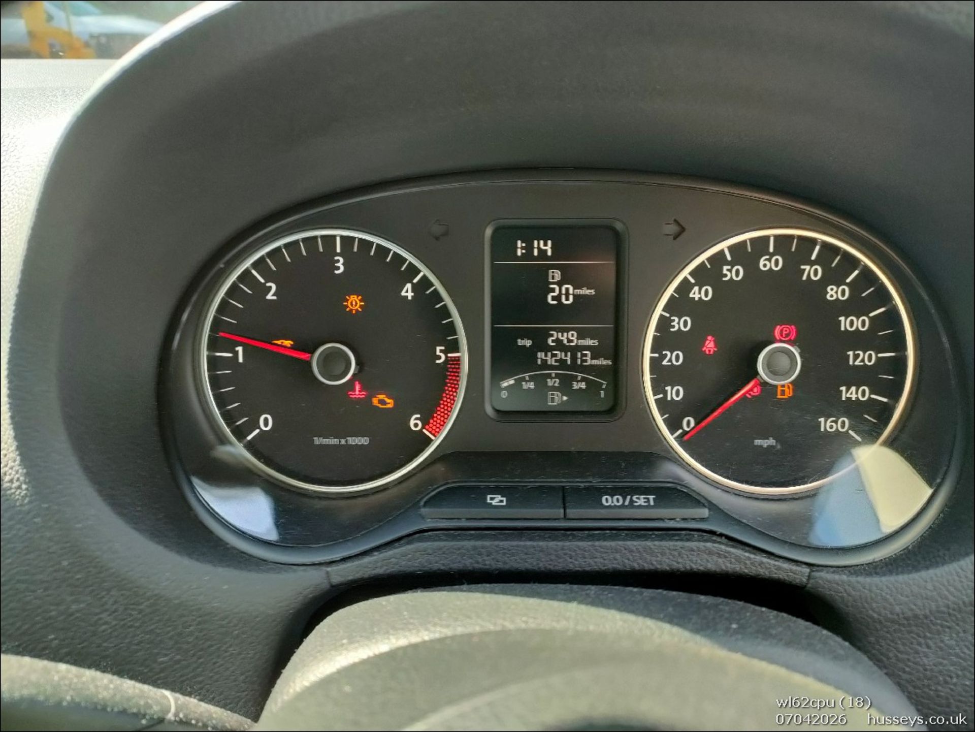 12/62 VW POLO 1199CC 5 SPEED MANUAL DIESEL GREY 5 DOOR HATCHBACK WL62CPU - Image 18 of 18