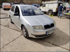 04/04 SKODA FABIA CLASSIC 1198CC 5 SPEED MANUAL PETROL SILVER 5 DOOR HATCHBACK WF04RYC