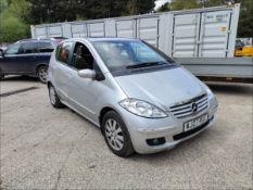 07/07 MERCEDES A160 CDI ELEGANCE SE CVT 1992cc Variable 1 Spd (Silver, 97k) WJ07RUC