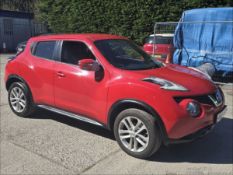 15/15 NISSAN JUKE ACENTA PREMIUM DCI 1461cc 6 Spd Manual Diesel 5 Dr H/Back (Red, 59k) WM15URF