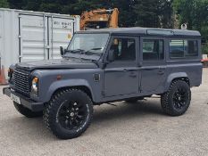 1990 LAND ROVER 110 4C COUNTY D TURBO 2495cc Manual Diesel Estate (Blue/White), G95GEL
