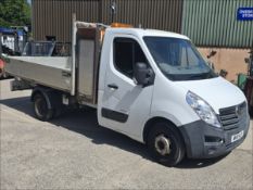 11/11 VAUXHALL MOVANO R3500 L3H1 CDTI DR 2299cc 6 Spd Manual Diesel Tipper (White, 64k) WV11WJY
