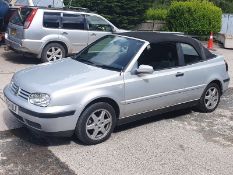 2000 VOLKSWAGEN GOLF CABRIOLET SE AUTO 1595cc 4 Spd Auto Petrol 4 Dr Saloon (Silver), W424ULF