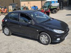 07/57 PEUGEOT 206 LOOK HDI 1398cc 5 Spd Manual Diesel 5 Dr H/Back (Black, 69k) FL57CVW