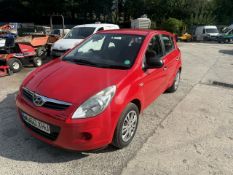 10/60 HYUNDAI I20 CLASSIC 1248cc 5 Spd Manual Petrol 5 Dr H/Back (Red, 121k) WU60XHJ