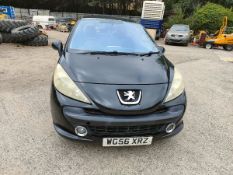 07/56 PEUGEOT 207 SPORT 87 1360cc 5 Spd Manual Petrol 3 Dr H/Back (Black, 83k) WG56XRZ