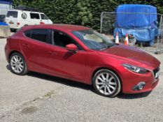 14/14 MAZDA 3 SPORT NAV D 2184cc 6 Spd Manual Diesel 5 Dr H/Back (Red, 100k) VK14BVH