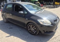 09/09 TOYOTA AURIS TR STOPSTART VVTI 1329CC PETROL DE09WGP