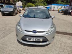 12/12 FORD FIESTA ZETEC 1242cc 5 Spd Manual Petrol 5 Dr H/Back (Silver, 122k) WF12EOS