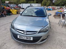13/13 VAUXHALL ASTRA EXCLUSIV CDTI ECOFL 1686cc 6 Spd Manual Diesel Estate (Silver, 0k) WK13DKD