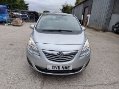 11/11 VAUXHALL MERIVA SE 1398cc 5 Spd Manual Petrol MPV (Silver, 96k) DV11NME