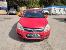 09/58 VAUXHALL ASTRA CDTI 100 1686cc 5 Spd Manual Diesel Estate (Red, 140k) WK58DXY