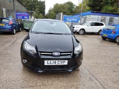14/14 FORD FOCUS TITANIUM NAVIGATOR 1596cc 6 Spd Auto Petrol 5 Dr H/Back (Black, 124k) LL14CYP