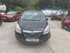 10/60 VAUXHALL MERIVA S AC CDTI 1686cc 6 Spd Manual Diesel MPV (Black, 90k) CP60EVV