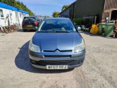 07/07 CITROEN C4 COOL 16V 1587cc 5 Spd Manual Petrol 5 Dr H/Back (Grey, 292k) WF07YFJ