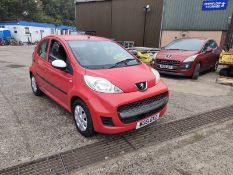 12/61 PEUGEOT 107 URBAN 998cc 5 Spd Manual Petrol 5 Dr H/Back (Red), WG61GXZ