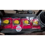 4 RATCHET STRAPS *** No Vat On Hammer - Auctioneer