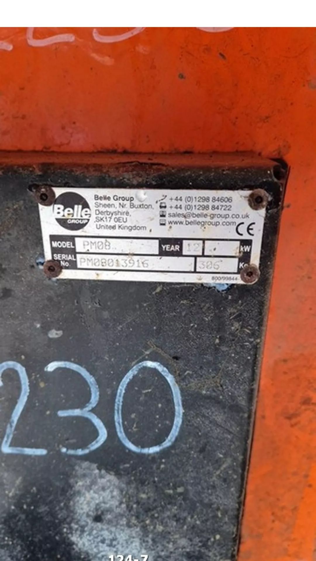 BELLE ELECTRIC SITE MIXER - Image 7 of 7