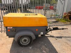 ATLAS COPCO XAS37 COMPRESSOR C.W KUBOTA DIESEL ENG