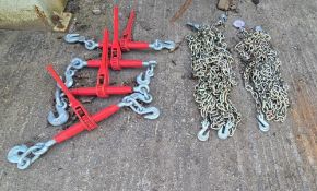 LOAD SECURING CHAINS & TENSIONERS UNUSED