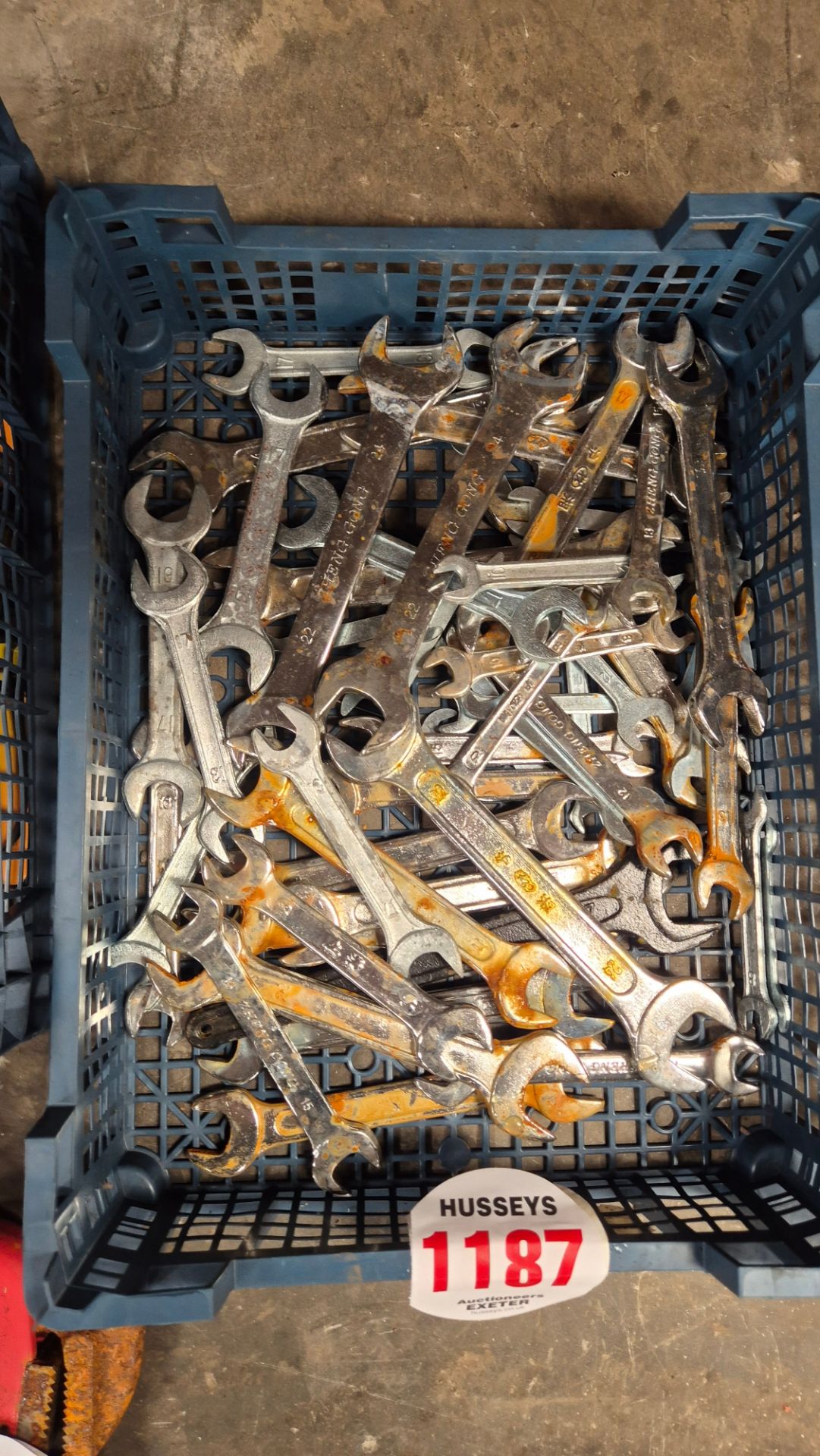 TRAY OF SPANNERS