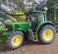 JOHN DEERE 6820 4WD TRACTOR 2005 REG SHOWING 2450H