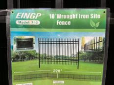 22 SITE FENCE PANELS EACH PANEL = APPROX 9FT7 WIDE