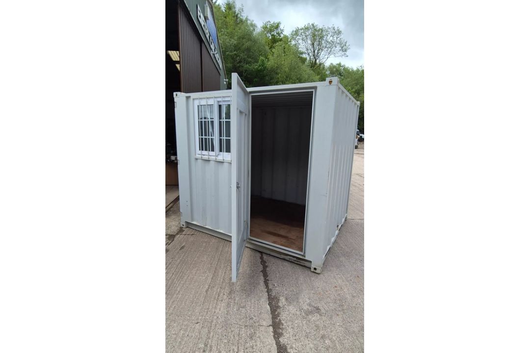 8FT OFFICE CONTAINER/ STORE UNUSED C.W SIDE DOOR, - Image 5 of 7